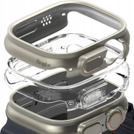 Mbulesë Ringke Slim për Apple Watch Ultra 49mm, set 2 copë, transparente dhe gri titanium