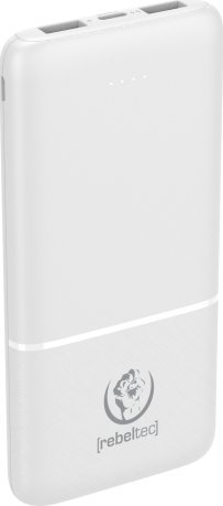 Powerbank Rebeltec P10, 10000mAh, 10W, i bardhë