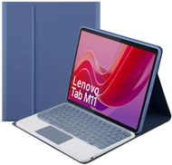 Bluetooth навлака со тастатура и тачпад за Lenovo Tab M11, за TB330FU, во виолетова боја