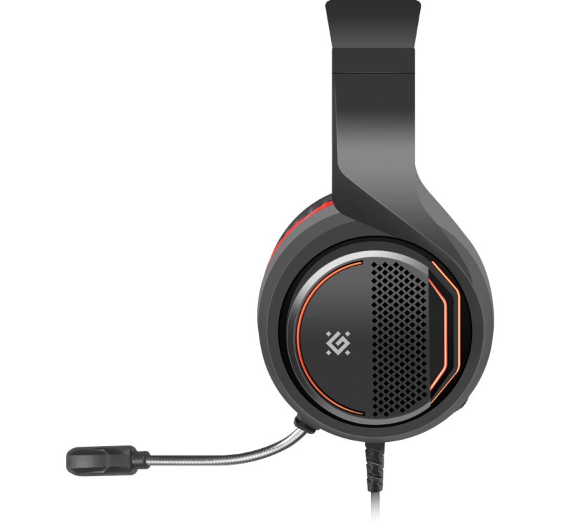 Kufje DEFENDER Apex, të zeza/të kuqe