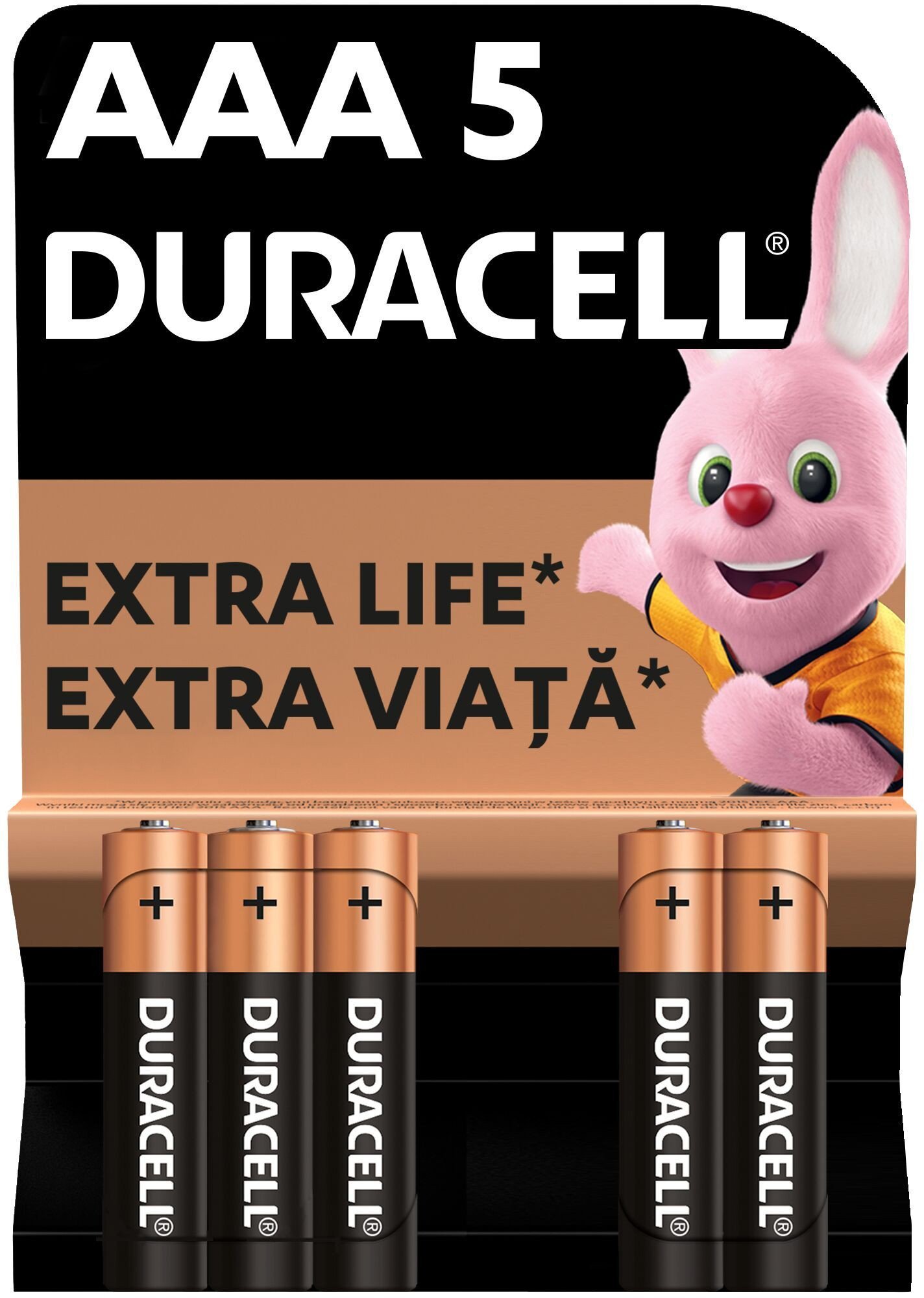 Bateri alkali Duracell AAA, 1.5V, paketë 5 copë