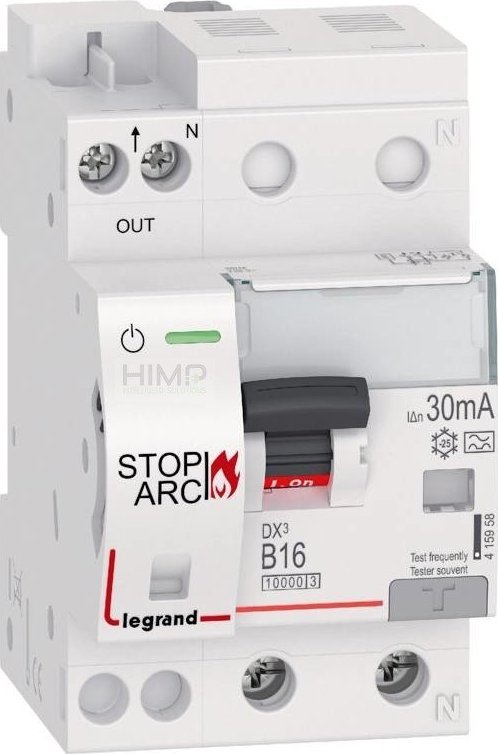 Detektor harku elektrik Legrand DX3 STOP ARC 415958, 2P, 16A, 30mA, tip A