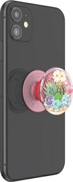 Mbajtëse telefoni PopSockets Bulbasaur Terrarium PopGrip, ngjitëse, shumëngjyrëshe