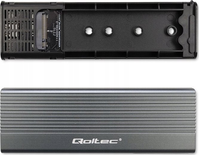 Kuti për disk Qoltec 52267, për HDD/SSD 2.5", USB 3.0, e zezë