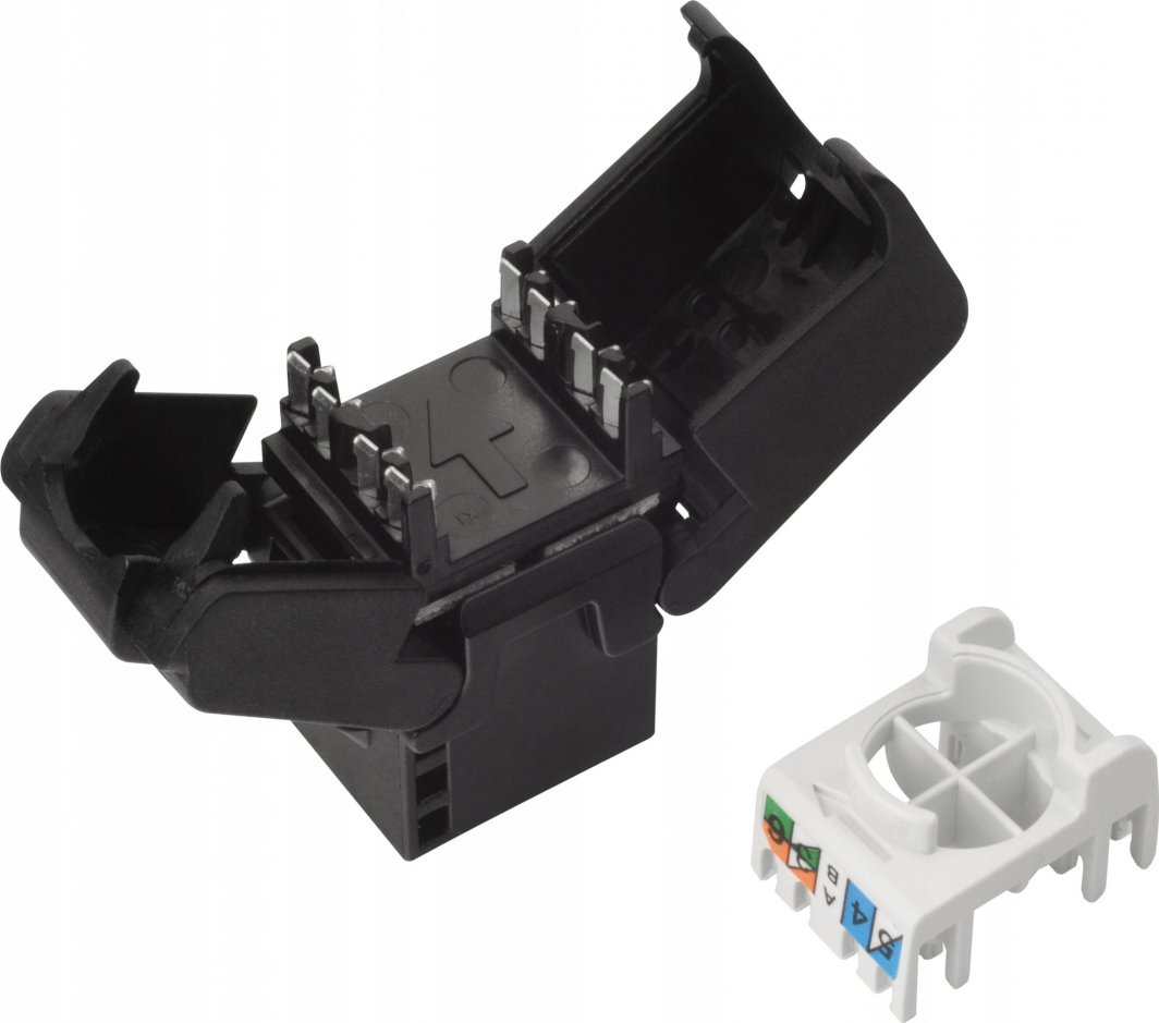 Modul rrjeti Solarix CAT6 UTP RJ45, vetë krimpues, i zi