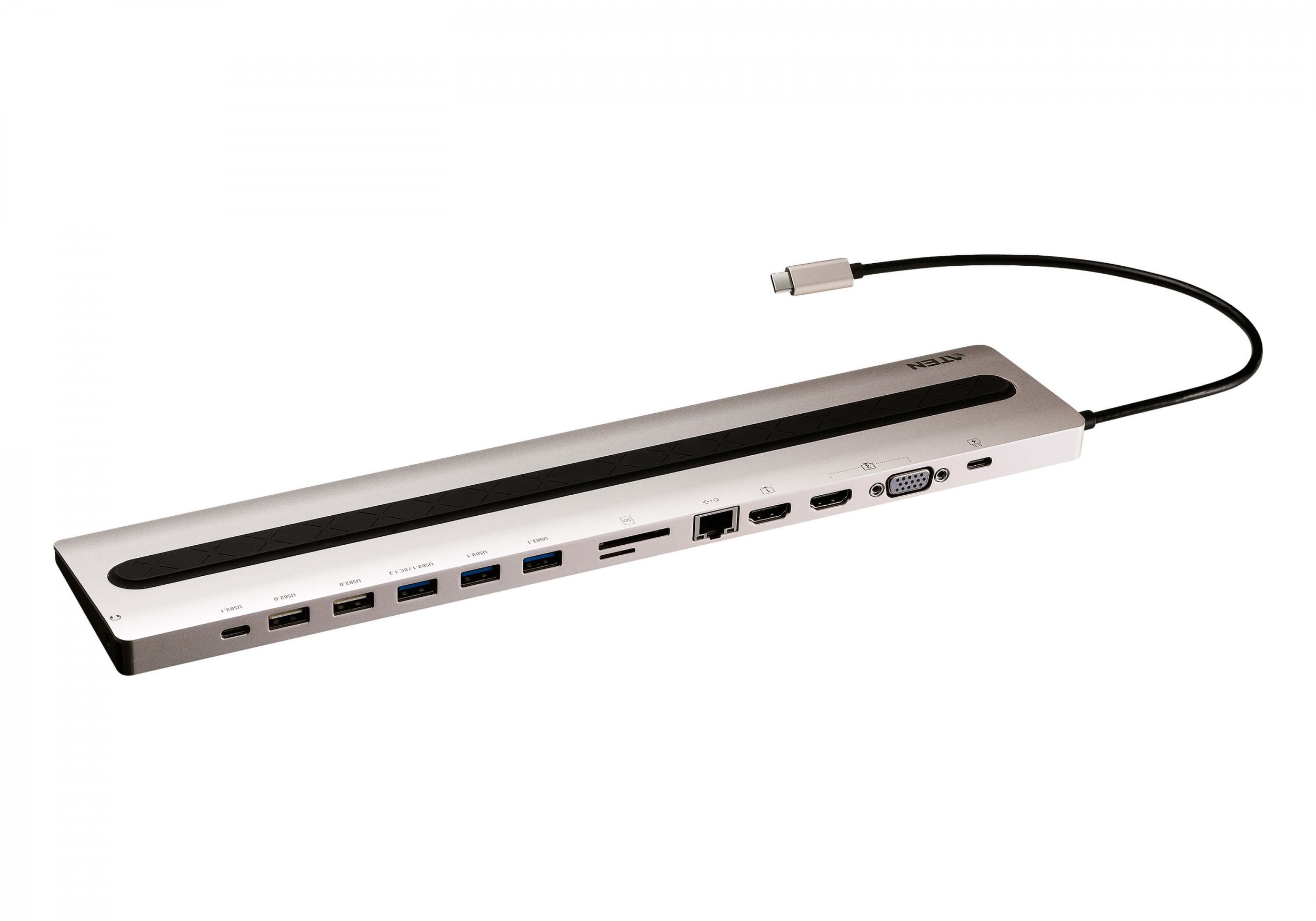 Dock USB C ATEN Multiport, 13 porta, 4K, PD 85W, i artë e zi