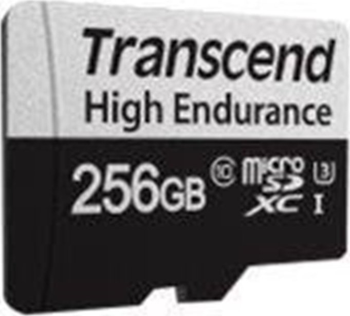 Kartë memorie Transcend 350V MicroSDXC, 256GB, Class 10 UHS-I U3, e zezë
