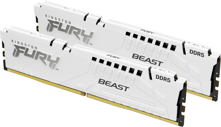 Module të memories Kingston Fury Beast White 32GB (2x16GB) DDR5 5600 CL36, AMD EXPO Module të memories Kingston Fury Beast White 32GB (2x16GB) DDR5 5600 CL36, AMD EXPO