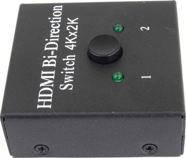 Ndërprerës HDMI PremiumCord, 2x1 1x2, 4K, i zi