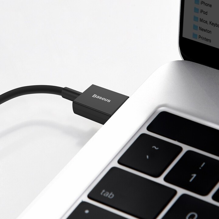 Kabllo BASEUS Superior Series USB-A - Lightning, 2.4A, 1m, e zezë