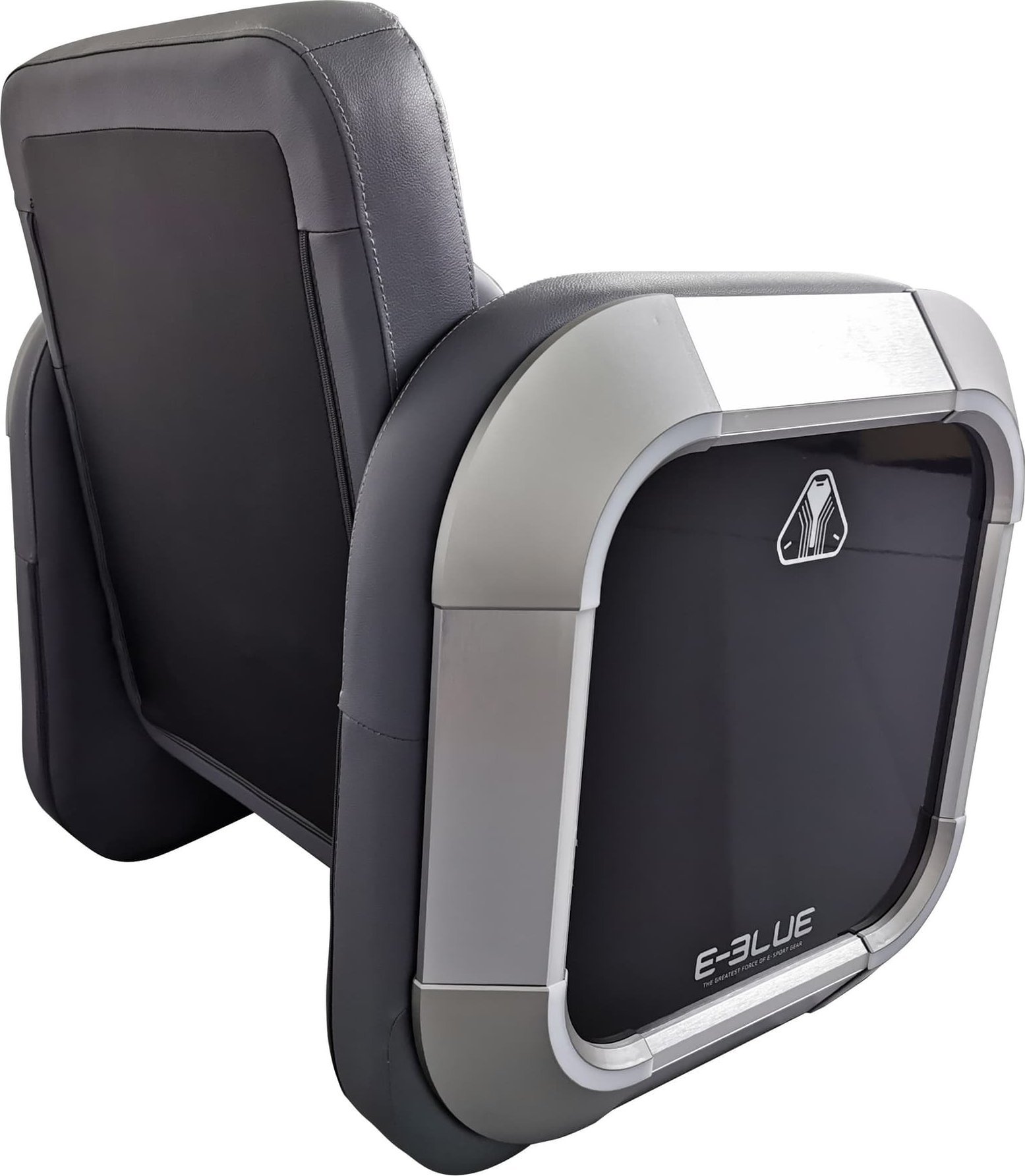 Sofá gaming E-blue EEC346-11, lëkurë PU, deri 200 kg, gri