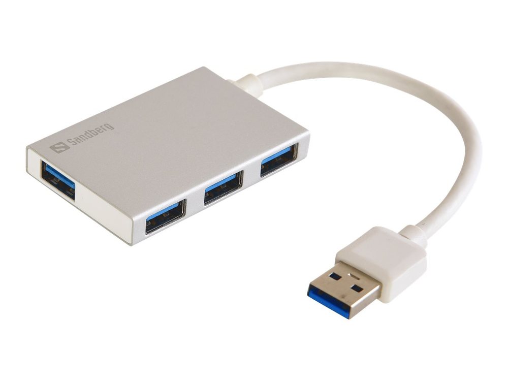 Hub USB Sandberg USB 3.0 Pocket Hub 4 Port, 5 Gbit/s, i zi