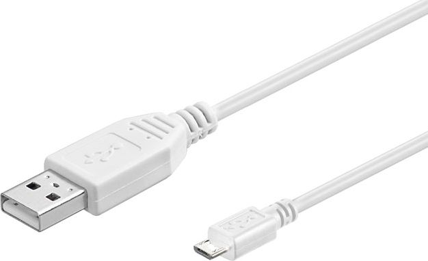 Kabllo USB MicroConnect USB-A - microUSB USBABMICRO5W, 5 m, e bardhë