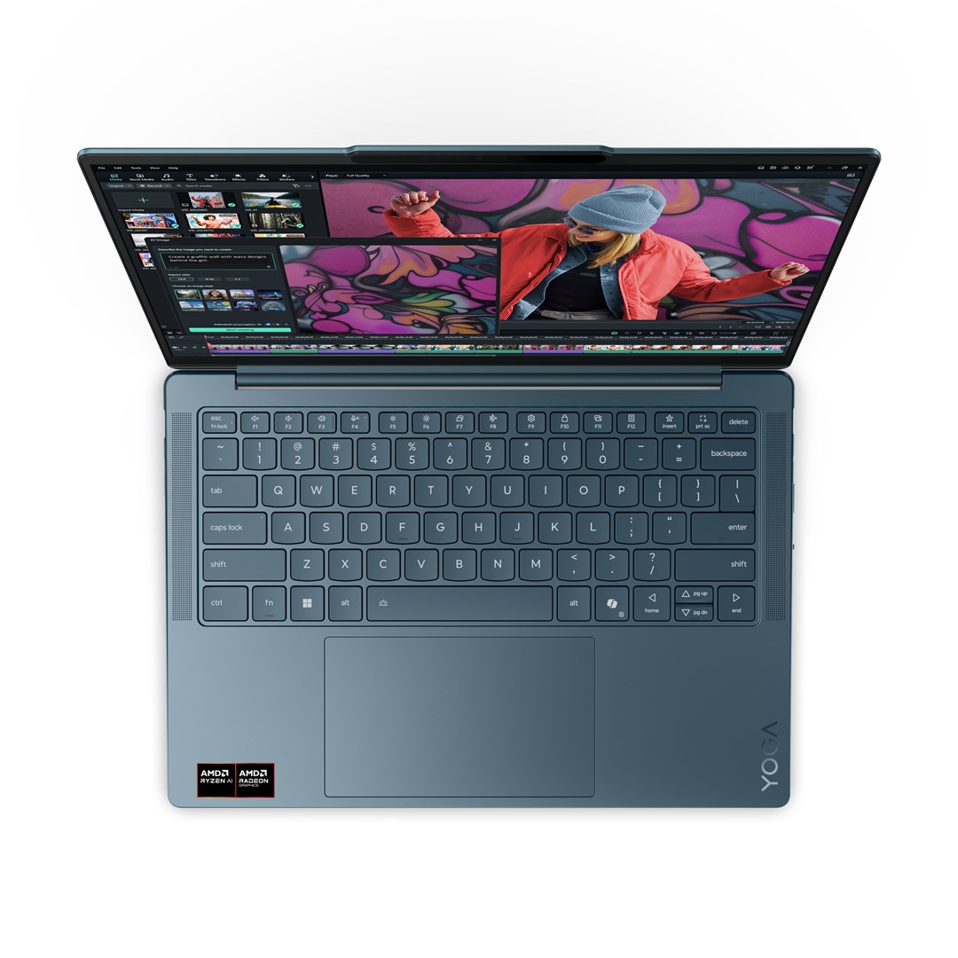 Laptop Lenovo Yoga 7 2-in-1, 14", AMD Ryzen AI 5 340, 16GB RAM, 512GB SSD, i argjendtë