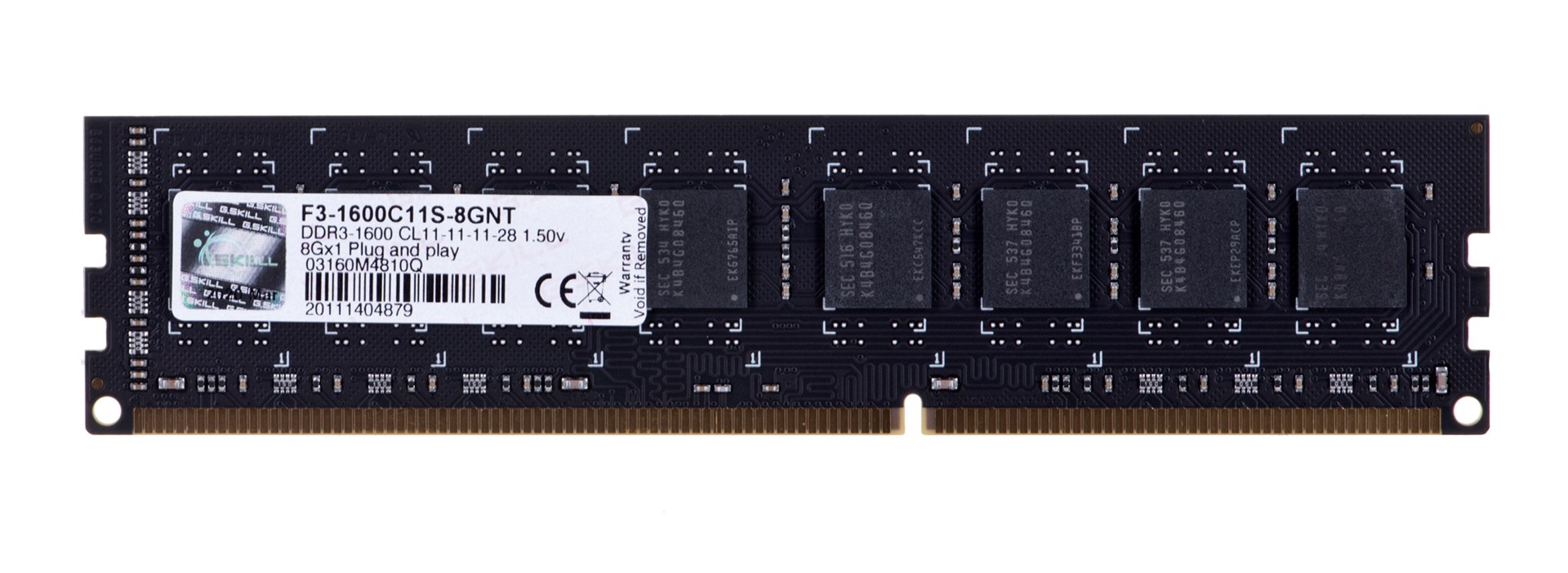 Memorie G.Skill, 8GB, DDR3, 1600MHz, e zezë