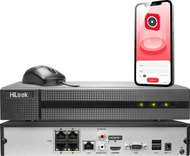 Regjistrues rrjeti Hikvision HiLook NVR-4CH-5MP/4P, 4 kanale, 4MP, i zi