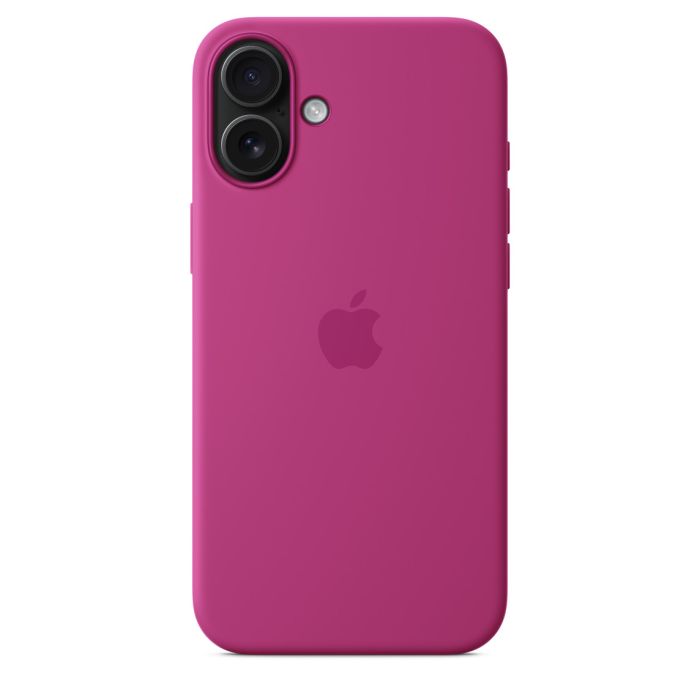 Apple iPhone 16 Plus Silicone Case with MagSafe, Fuchsia (Seasonal)