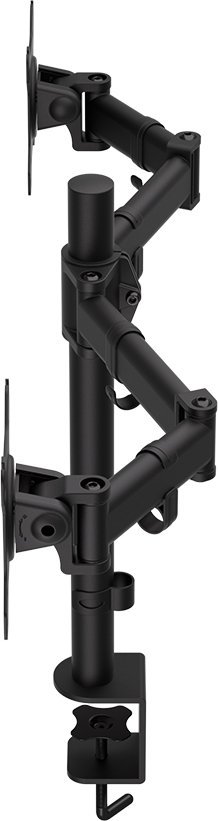 Mbajtëse tavoline Endorfy Atlas Double për 2 monitorë, 27", e zezë