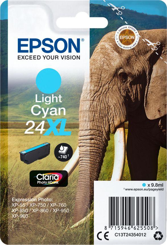 Ngjyrë printeri Epson 24XL, 9.8ml, e kaltër