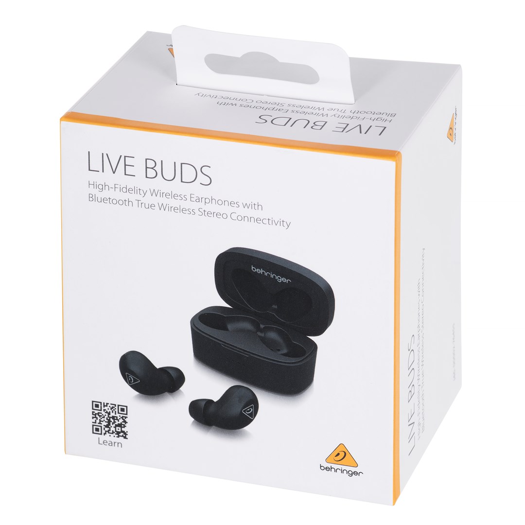 Kufje wireless Behringer LIVE BUDS, in-ear, Bluetooth 5.0, të zeza