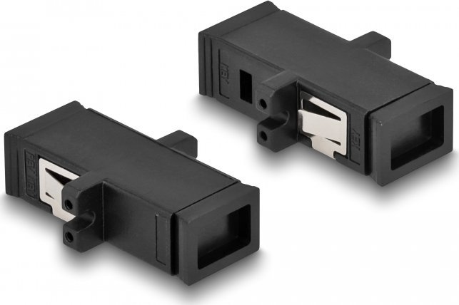 Adaptues fibër optike DeLOCK, MTRJ femër në MTRJ femër, i zi