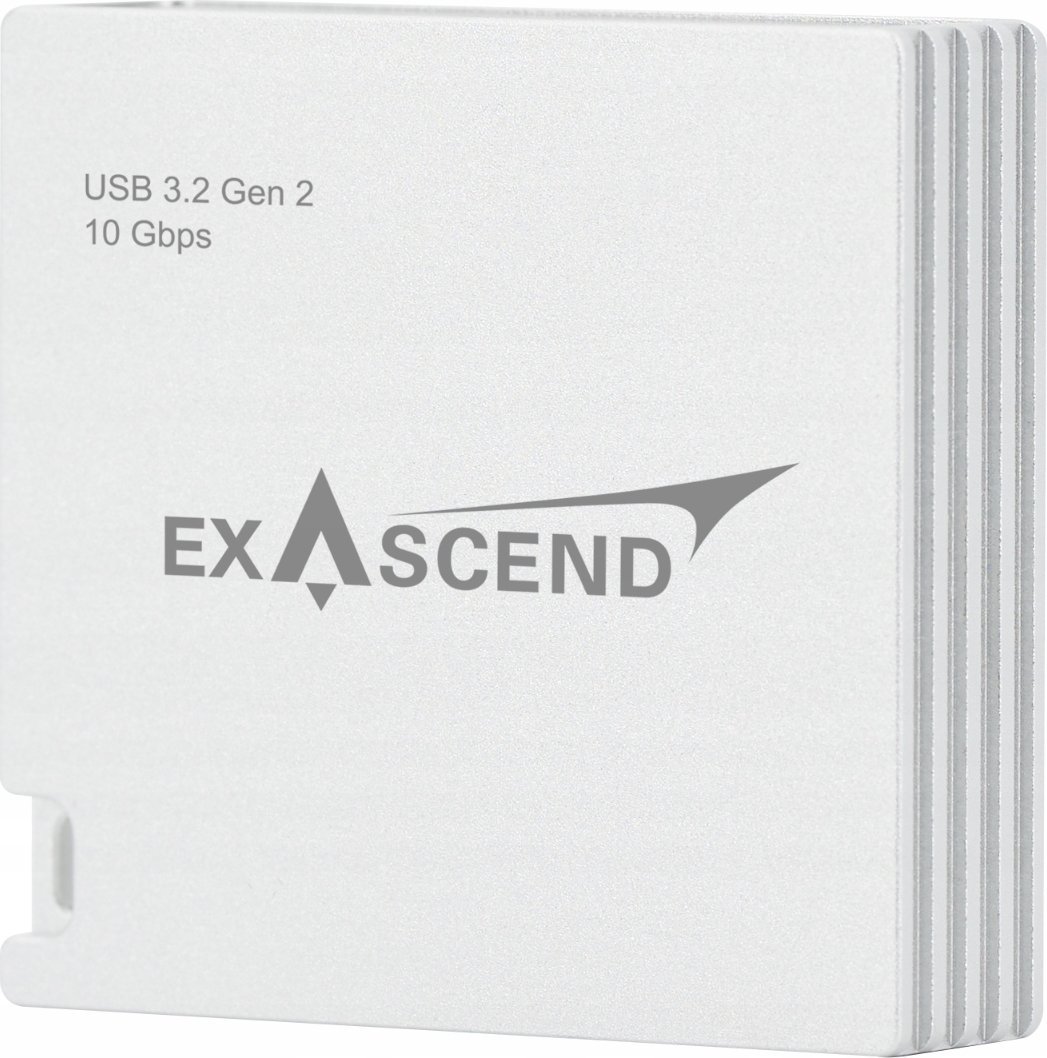 Lexues kartelash Exascend Essential, 4 në 1, USB 3.2, i zi