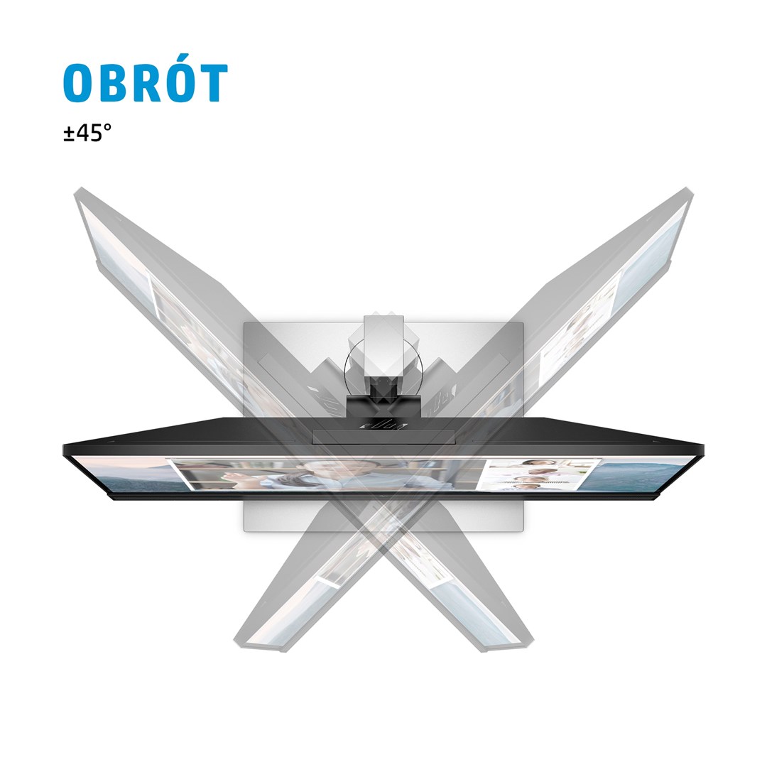 Monitor HP E24mv G4, 23.8", FHD, IPS, kamerë, i zi/i argjendtë