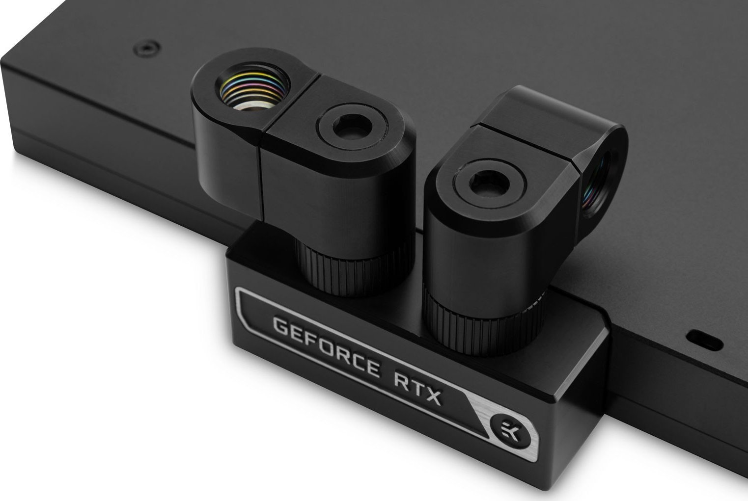 Përshtatës ftohje uji EK Water Blocks EK-Quantum Torque Double Rotary, offset 21mm, i zi