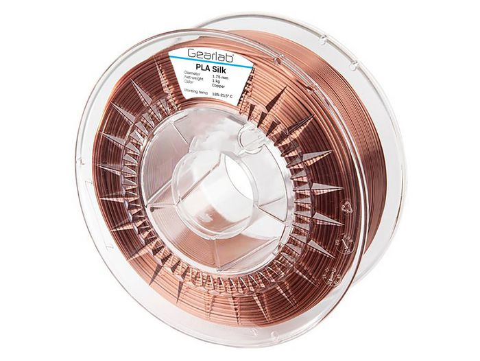 Filament 3D Gearlab GLB251236 PLA Silk, 1.75mm, Copper, me shkëlqim