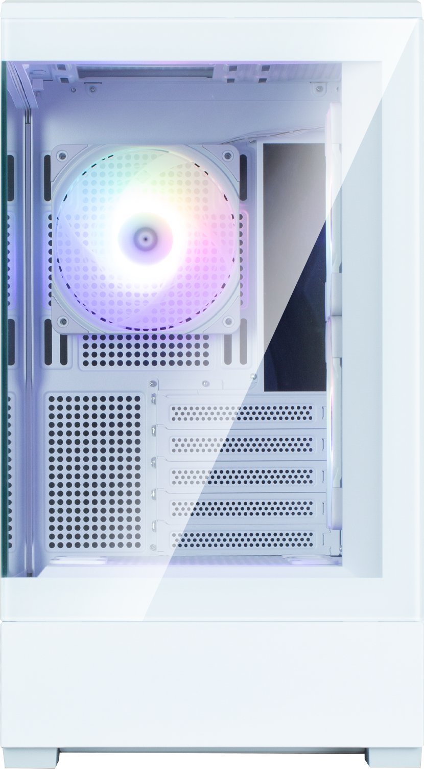 Kasa PC Zalman P30 V2, Mini Tower MicroATX, 3 fshesa 120mm ARGB, e bardhë