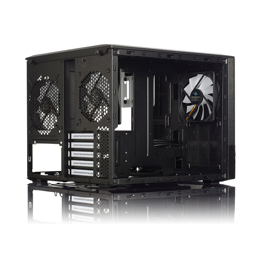 Kasë për PC Fractal Design Node 804/Mini ITX, e zezë