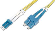 Kabllo rrjeti Digitus Fiber Optic Patchcord LC / SC, 10m, e verdhë
