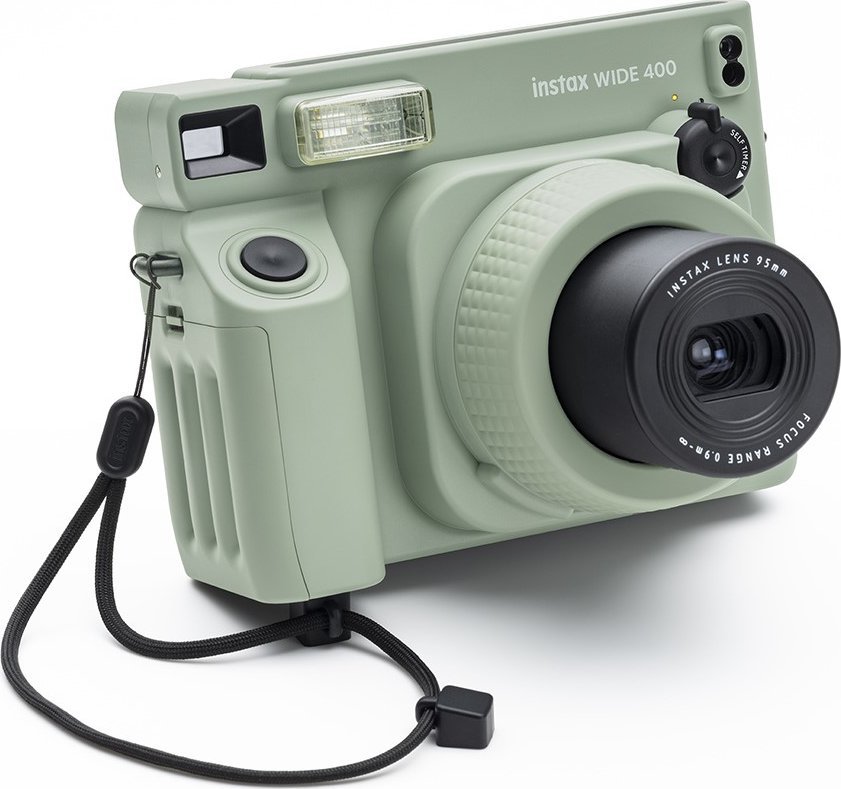 Инстант фотоапарат Фуџифилм Инстакс Вајд 400, филм Инстакс Вајд, леќа 95 мм, црн