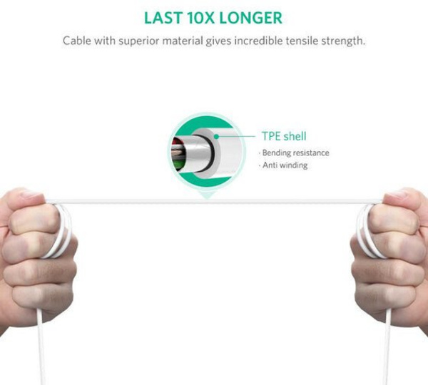 Kabllo për printer UGREEN USB-C - USB-B, 2m, e zezë