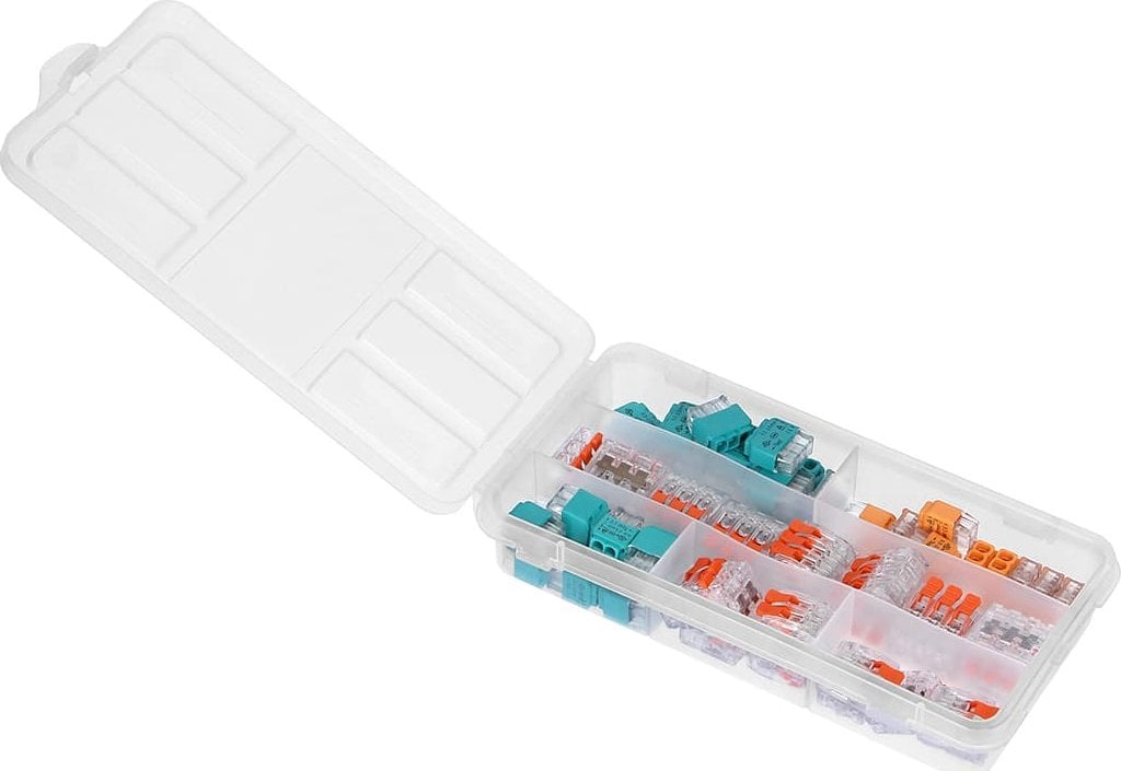 Set konektorësh instalimi Orno APARTMENT, 65 copë, push in dhe me kapëse