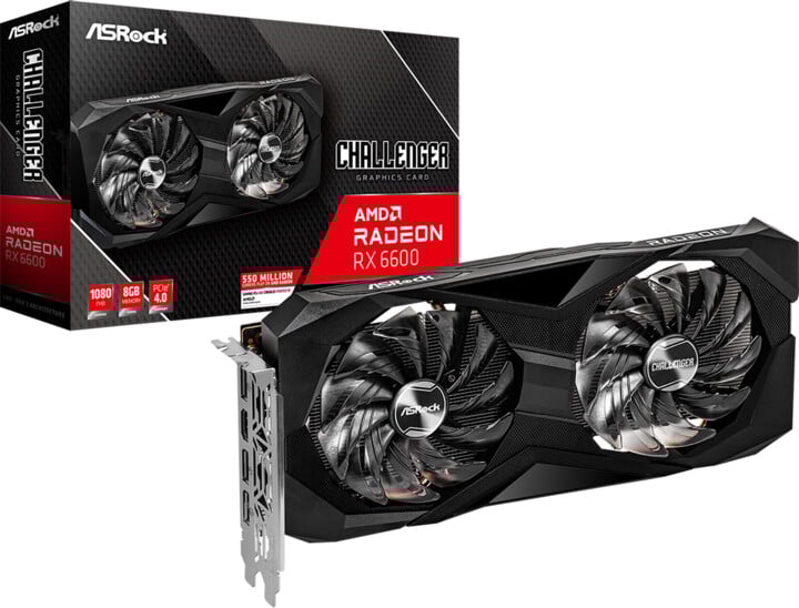 [OUTLET] Kartelë grafike ASRock Radeon RX 6600 Challenger D 8GB, 8GB GDDR6	