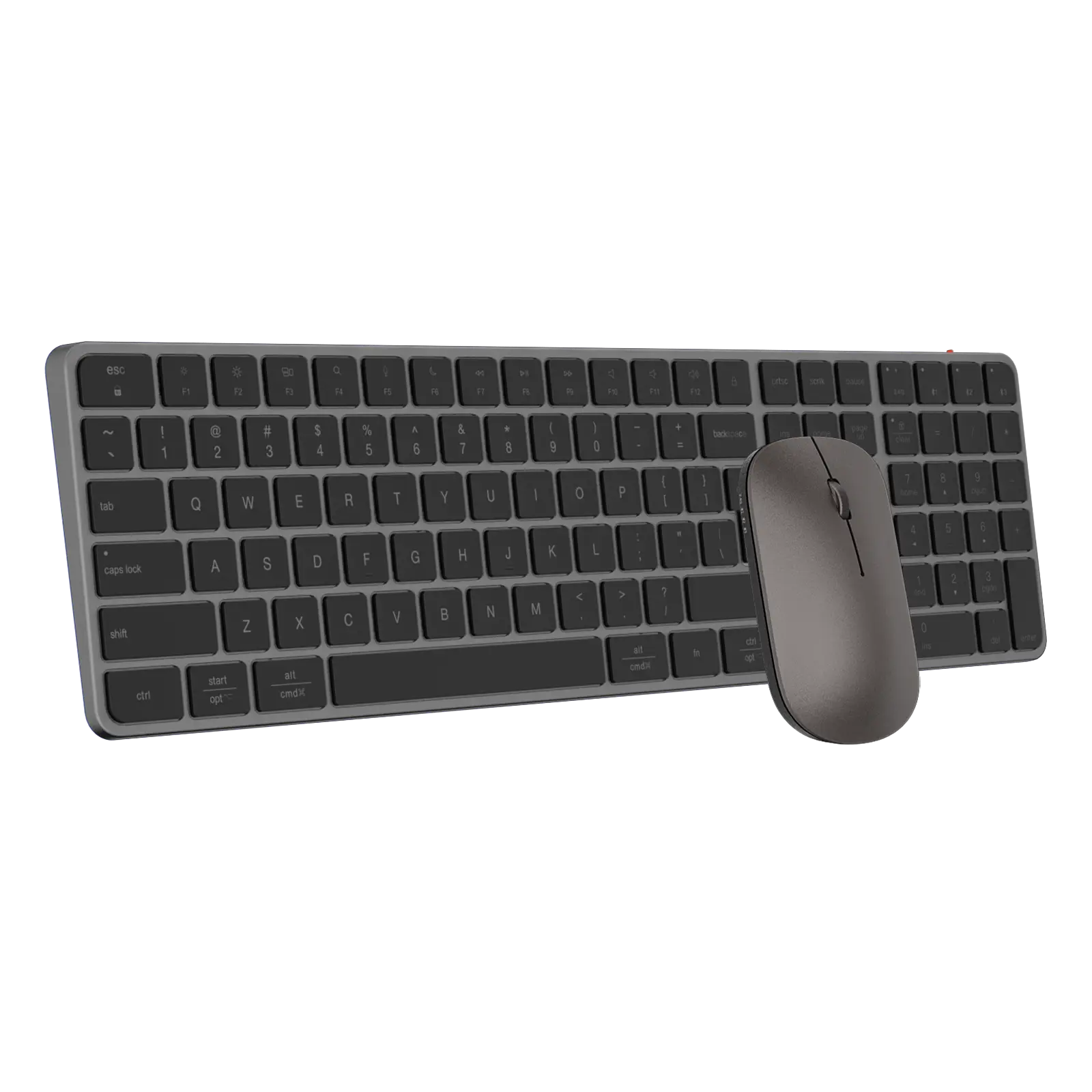 Meetion C230 – Set Tastierë & Maus Wireless Dual-Mode (2.4GHz + Bluetooth) – Space Gray