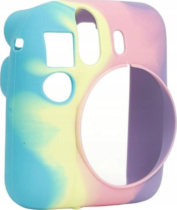Mbulesë silikoni LoveInstant për Fujifilm Instax Mini 12, dizajn Rainbow