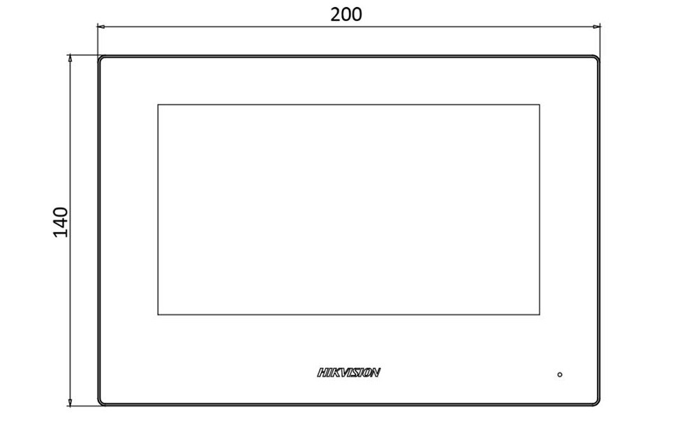 Monitor interfonik Hikvision DS-KH6320-LE1, 7", IP TCP/IP, PoE, i bardhë