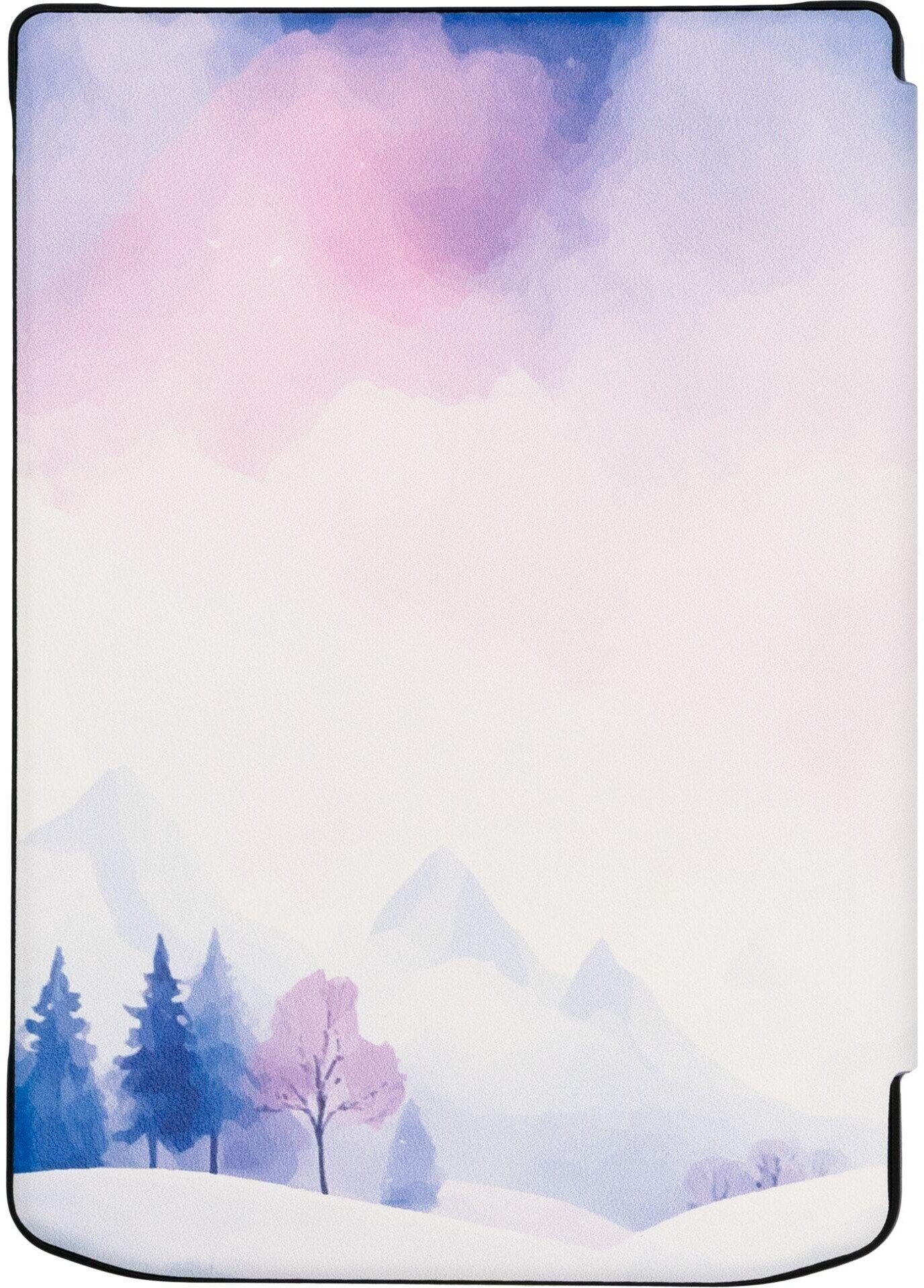 Kapak mbrojtës PocketBook Shell Cover Wintertime, për Verse Verse Pro Verse Pro Color, dizajn shumëngjyrësh dimëror