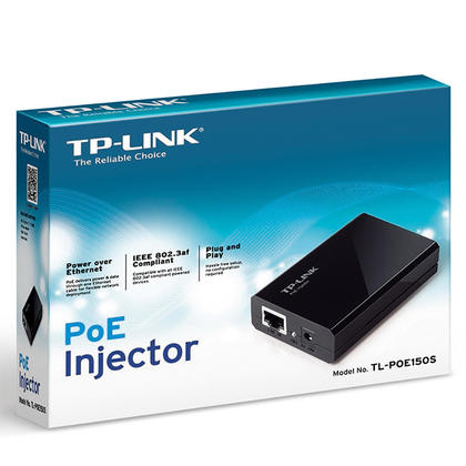 PoE injector TP-Link TL-POE150S, IEEE 802.3af, 15.4W, i zi