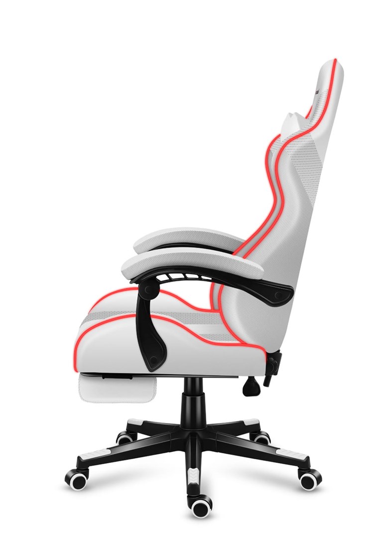 Karrige lojërash Huzaro Force 4.7, 140kg, e bardhë