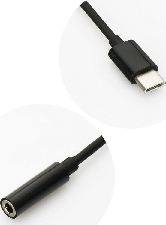 Adaptues audio Z, 3.5mm në USB Type C, i zi