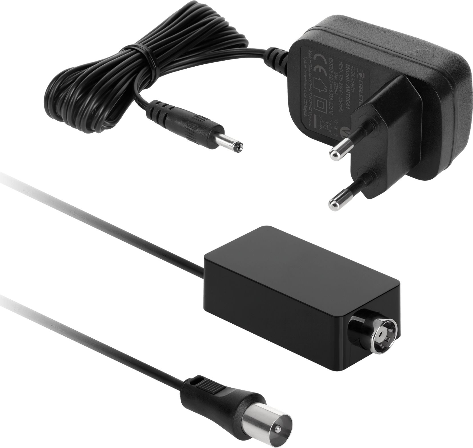 Antena e jashtme TV Cabletech, directionale, DVB-T2 HD, me filter LTE dhe përforcues