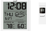 Stacion moti Levenhuk Wezzer PLUS LP30, termometër dhe higrometër, sensor pa tela, i bardhë