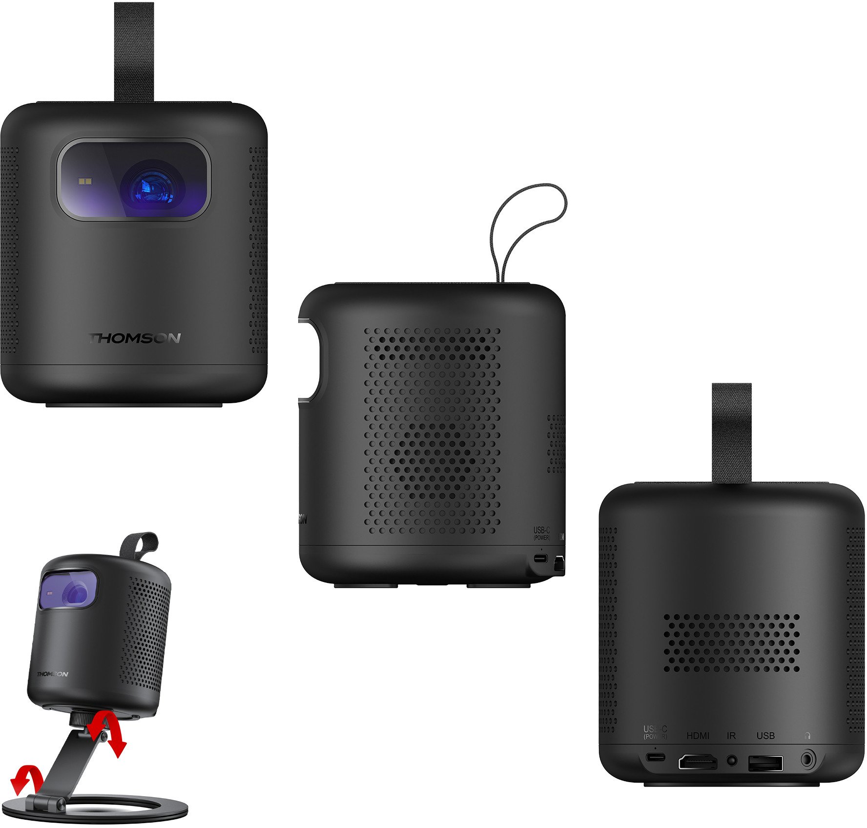 Projektor portativ Thomson Vega, UHD, 600 lm, i zi