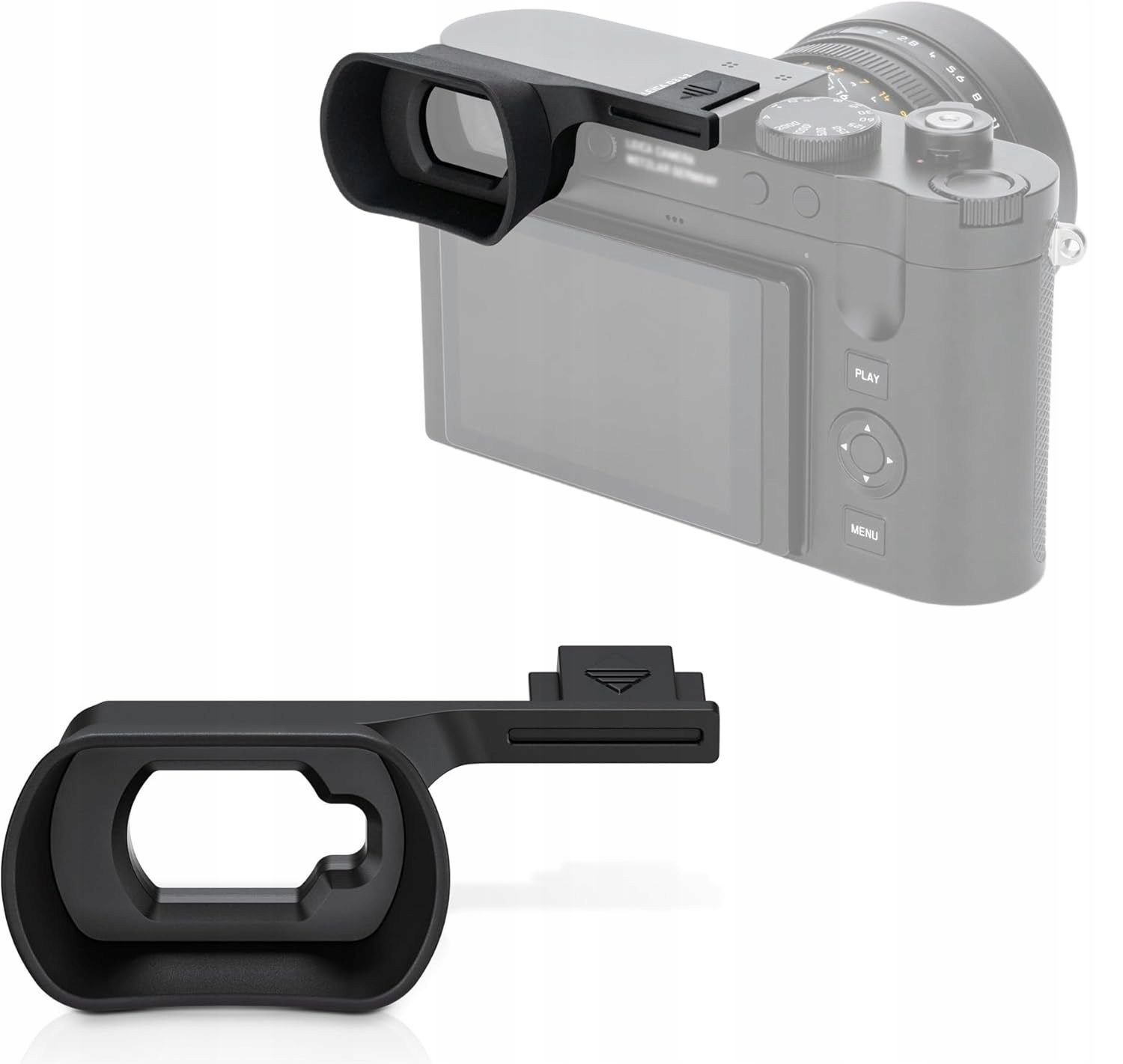 Санка на видо-барач JJC EL Q3 за Leica Q3, издолжена, црна