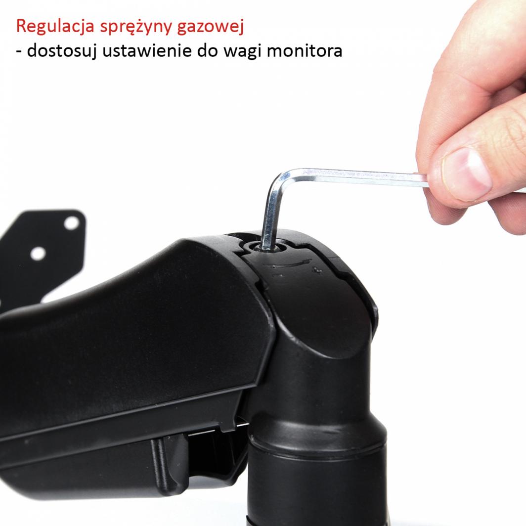 Mbajtës për monitor Art L-13GD (RAMART L-13GD), i zi