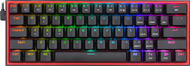 Механичка тастатура Redragon K617 Fizz, RGB, компактна, црна