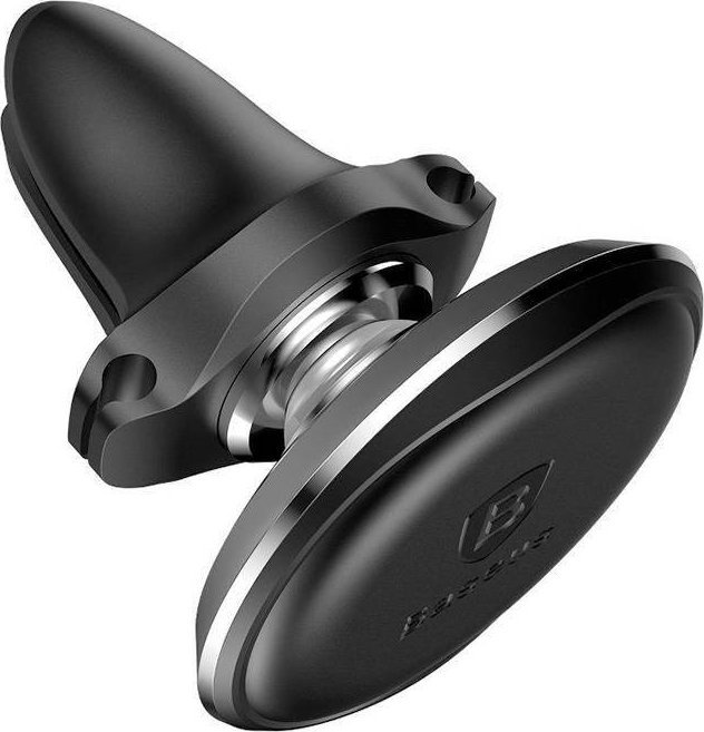 Mbajtëse magnetike për veturë Baseus Magnetic Air Vent, montim në grilë ajri, rrotullim 360°, e zezë